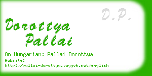 dorottya pallai business card